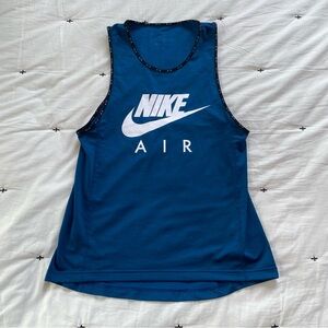 Nike Air Dri Fit Running Tank Top Womens Teal Blue NWOT  Size Small